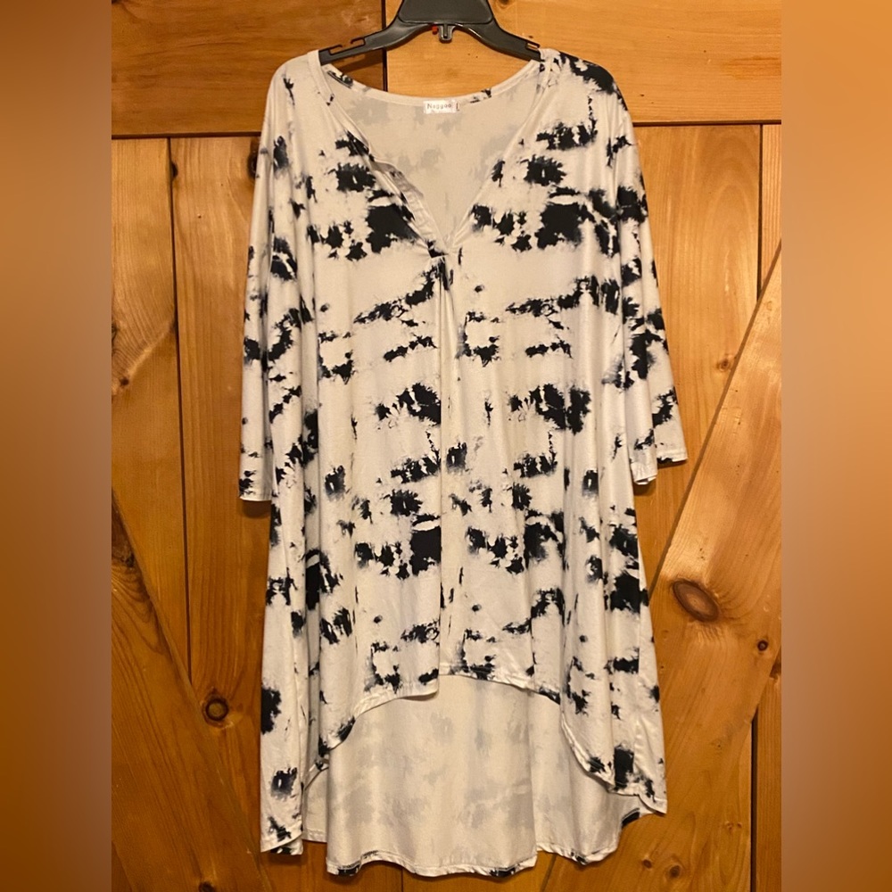 Tye dye high-low legging shirt